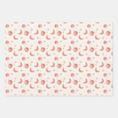 Terracotta Moon and Stars Wrapping Paper Sheets Geschenkpapier Set (Vorderseite 3)