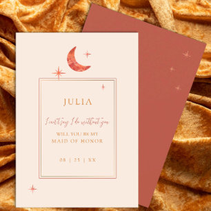 Terracotta Moon Bridesmaid - Vorschlag Karte