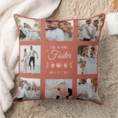 Terracotta Moon Mr. & Mrs. Foto Throw Pillow Kissen (Decke)