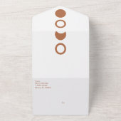 Terracotta Moon Phases Formen Wedding All In One Einladung (Außenbereich)