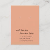 TERRACOTTA MUM ZU SEGELN EARRING DISPLAY CARD PLATZKARTE (Vorderseite)