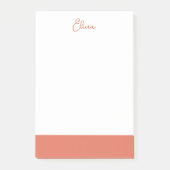 Terracotta - Name | Klassisches Beruflich Post-it Klebezettel (Vorderseite)