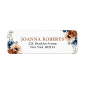 Terracotta Navy Blue Greenery Geometric Wedding (Vorne)