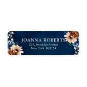 Terracotta Navy Blue Greenery Geometric Wedding La (Vorne)