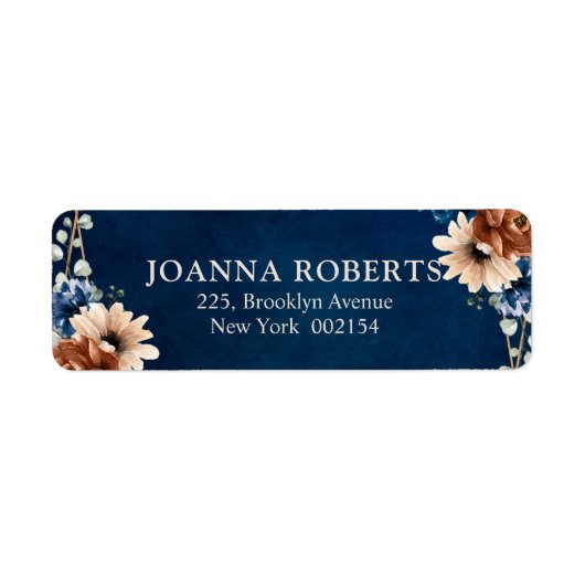 Terracotta Navy Blue Greenery Geometric Wedding La (Vorne)