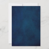 Terracotta Navy Blue Greenery Geometric Wedding Sa Save The Date (Rückseite)