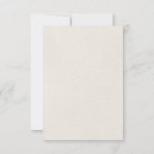 Terracotta Navy Blue Wedding Card RSVP Karte (Rückseite)