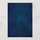 Terracotta Navy Geometric Wedding Details Enc Begleitkarte (Rückseite)