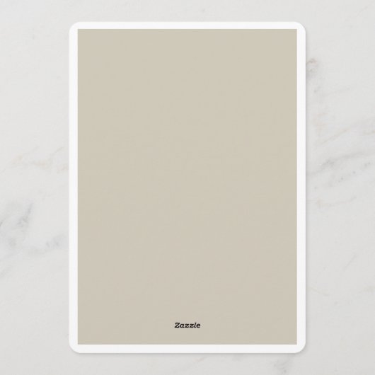 Terracotta Navy Greenery Wedding Invitation Einladung (Rückseite)