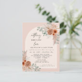 Terracotta Nichts Extravagant nur Liebe Ankündigun Postkarte (Stehend Vorderseite)