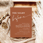 Terracotta Night Before Probe Dinner Einladung