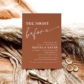 Terracotta Night Before Probe Dinner Einladung