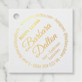 Terracotta Ocher Beige Gold Geschenkanhänger