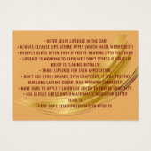 Terracotta Ocher Beige Gold Geschenkgutscheine (Rückseite)