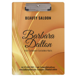 Terracotta Ocher Beige Gold Klemmbrett