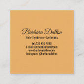 Terracotta Ocher Beige Gold Terminkarte (Rückseite)