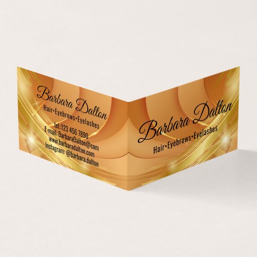 Terracotta Ocher Beige Gold Visitenkarten (Vorderseite)