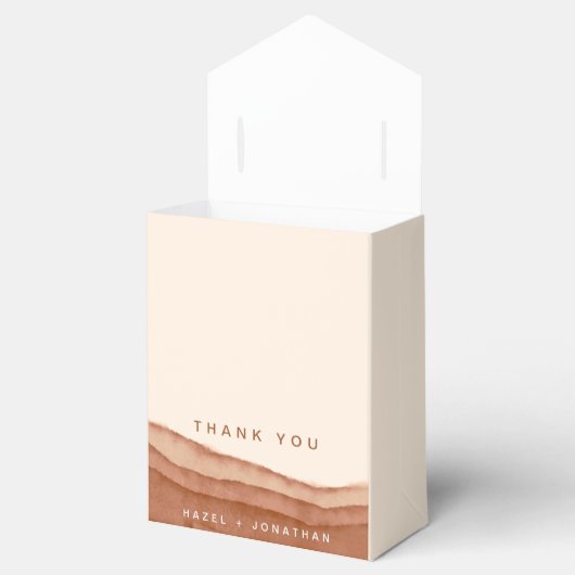 Terracotta Ombre Boho Geschenkschachtel (Geöffnet)