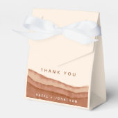 Terracotta Ombre Boho Geschenkschachtel (Vorderseite)