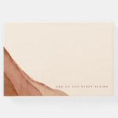 Terracotta Ombre | Gästebuch (Rückseite)