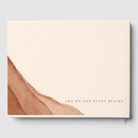 Terracotta Ombre | Gästebuch (Rückseite)