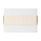 Terracotta Ombre | Minimalistisch Boho Einladungsbanderole (Rückseitenbeispiel)