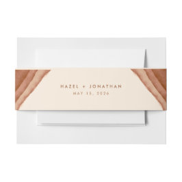 Terracotta Ombre | Minimalistisch Boho Einladungsbanderole