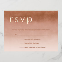 Terracotta Ombre Minimalistisch Boho UAWG Rose Gol