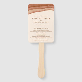 Terracotta Ombre | Minimalistisches Boho-Hochzeits Fächer