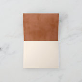 Terracotta Ombre | MINIMALISTISCHES FOTO Dankeskarte (Innenseite)