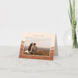 Terracotta Ombre | MINIMALISTISCHES FOTO Dankeskarte