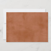 Terracotta Ombre | MINIMALISTISCHES FOTO SAVE THE Ankündigung (Rückseite)