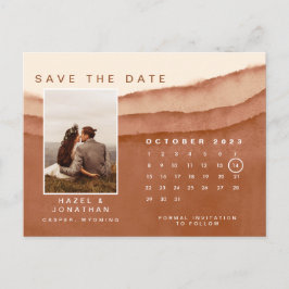 Terracotta Ombre | Save the Date UAWG Calendar Pos Postkarte