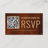Terracotta Online QR Code UAWG Wedding Website Begleitkarte (Vorderseite)