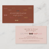 Terracotta Optic Eyewear Specialist Brillen Visitenkarte (Vorne/Hinten)
