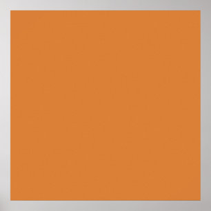 Terracotta Orange Color Red Earthy Tone Background Poster