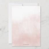 Terracotta Orange Floral Fall Bridal Shower Einladung (Rückseite)