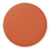 Terracotta Orange Solid Color Warm & Earthy Design Keramikknauf (Vorderseite)