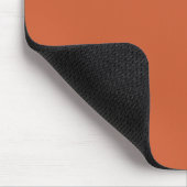 Terracotta Orange Solid Color Warm & Earthy Design Mousepad (Ecke)