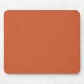 Terracotta Orange Solid Color Warm & Earthy Design Mousepad (Vorne)