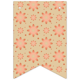 Terracotta-Orange und Sand-Beige delikate Tageszei Wimpelkette