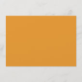 Terracotta Orange Wedding Card Begleitkarte (Rückseite)