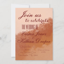 Terracotta Paint Einladung