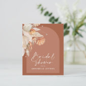 Terracotta pampas gras Modernes Brautparty (Stehend Vorderseite)