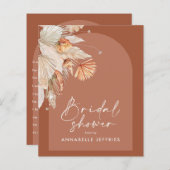 Terracotta pampas gras Modernes Brautparty (Vorne/Hinten)