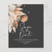 Terracotta-Pampas-Gras Save the Date (Vorderseite)