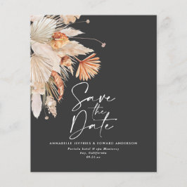 Terracotta-Pampas-Gras Save the Date