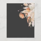 Terracotta Pampas Gras Save the Date Flyer (Hinten)