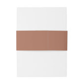 Terracotta Pampas Grass Boho Personalisiert Weddin Einladungsbanderole (Rückseitenbeispiel)