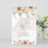 Terracotta Pampas Grass BOHO Wedding (Stehend Vorderseite)